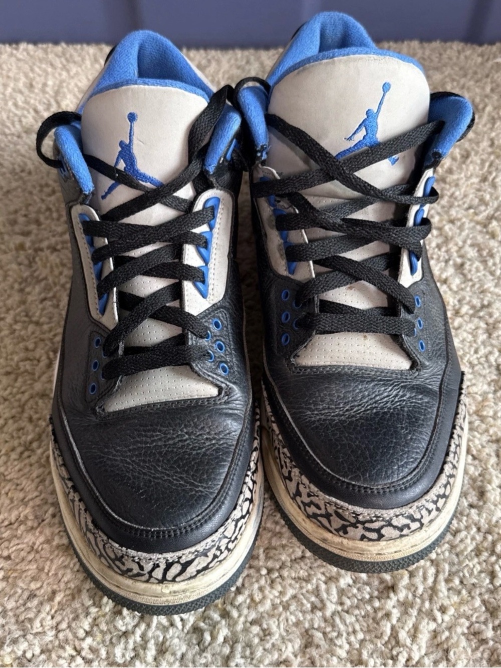Size 10.5 - Air Jordan 3 Retro Sport Blue